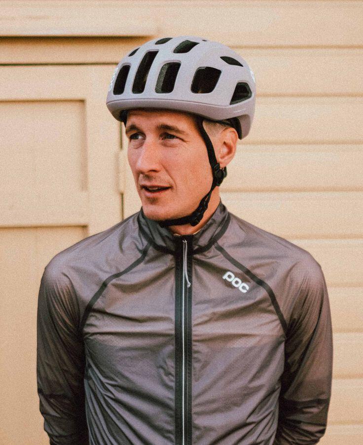 POC Ventral AIR SPIN Rennradhelm Moonstone Grey Matt-Runster