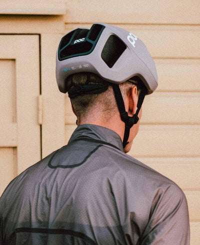 POC Ventral SPIN Rennradhelm Moonstone Grey Matt-Runster