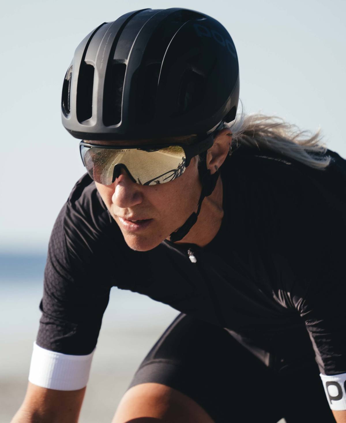 POC Ventral SPIN Rennradhelm Uranium Black Matt-Runster