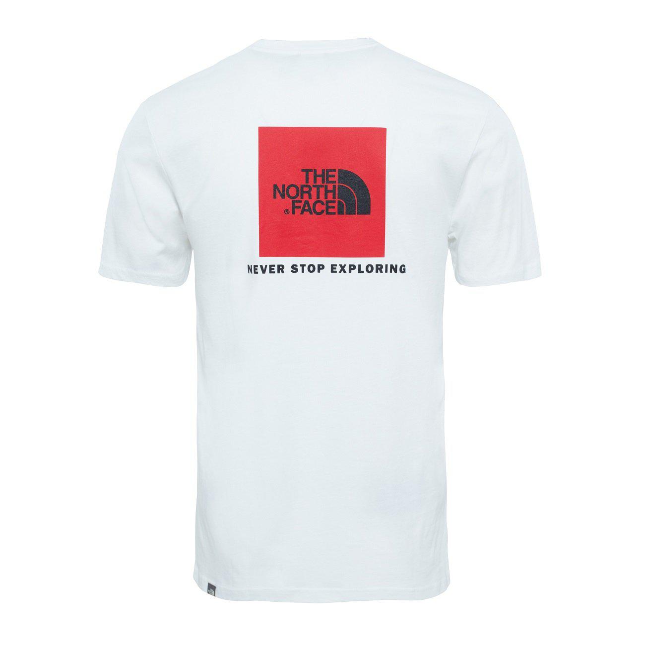 The North Face M S/S Redbox T-Shirt Herren TNF White-Runster