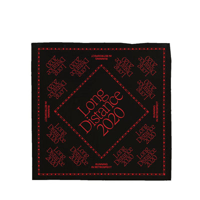 Long Distance Bandana Black Red-Runster