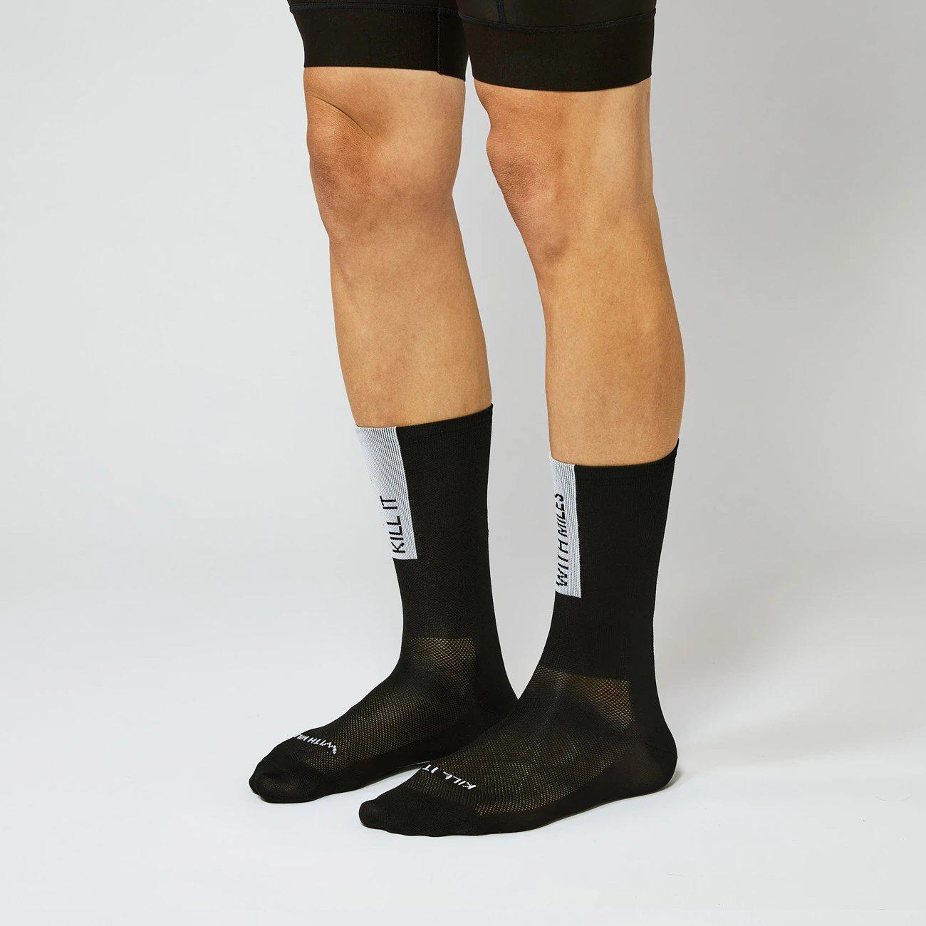 Fingerscrossed Road Socks Kill it With Miles Black-Runster