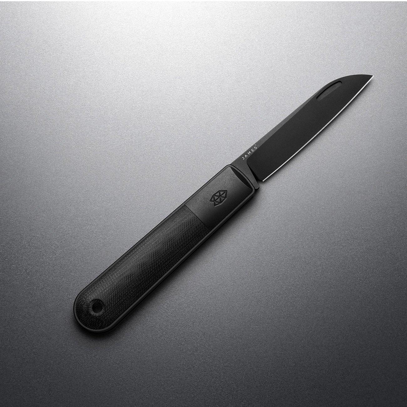 The James Brand The Wayland Taschenmesser Black Black G10 Straight-Runster