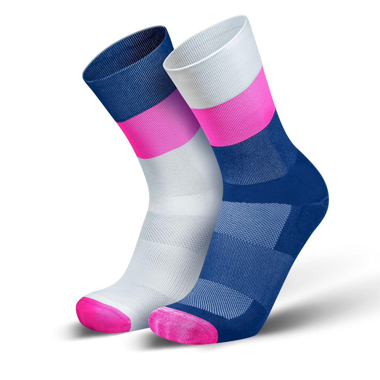 Incylence Mirrored Triathlon Socks Long Pink-Runster