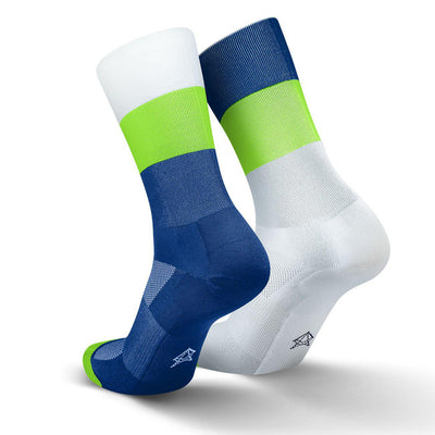 Incylence Mirrored Triathlon Socks Long Green-Runster