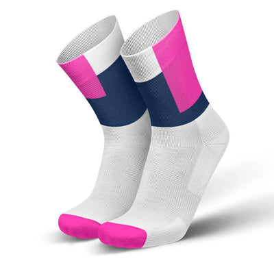 Incylence Squares Running Socks Long Pink-Runster