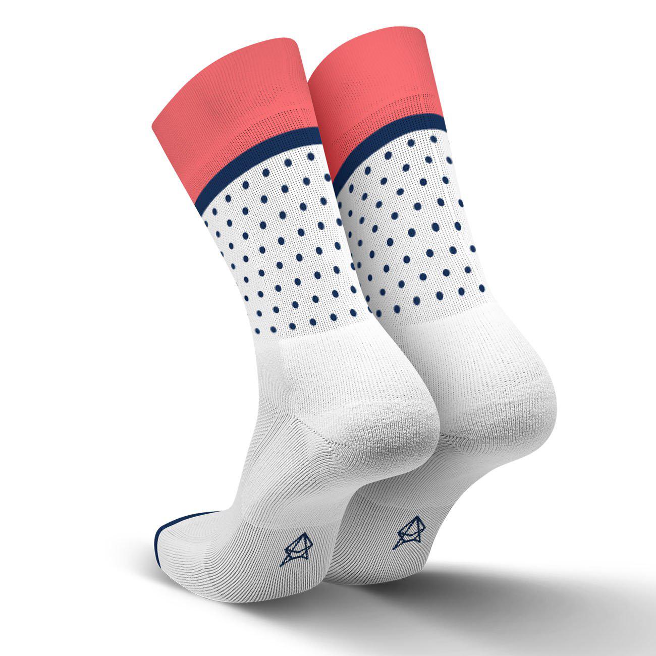 Incylence Classic Dots Running Socks Long Coral-Runster