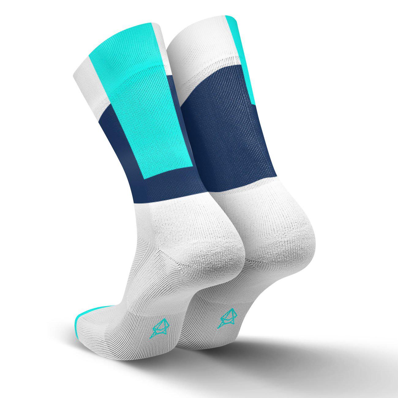 Incylence Squares Running Socks Long Cyan-Runster