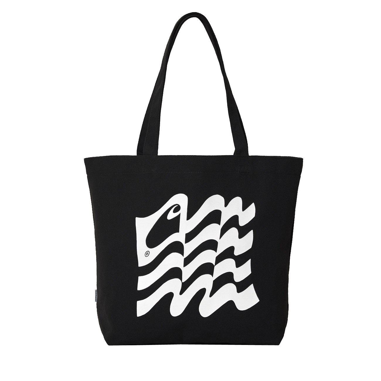 Carhartt WIP Wavy State Tote Black White-Runster