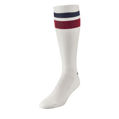 YMR Track Club Utö Compression Socks Offwhite Navy Burgundy