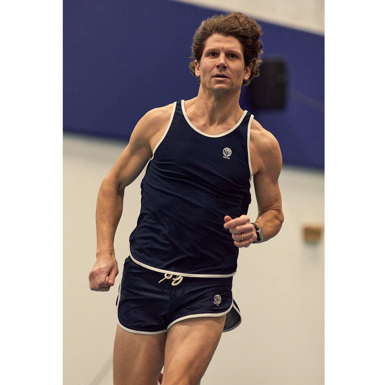 YMR Track Club Söder Mälarstrand Men's Singlet Navy Offwhite