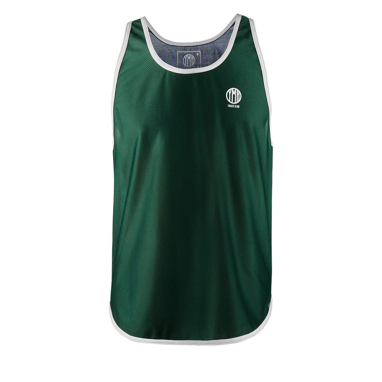 YMR Track Club Söder Mälarstrand Men's Singlet Green Offwhite