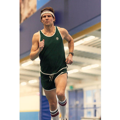 YMR Track Club Söder Mälarstrand Men's Singlet Green Offwhite