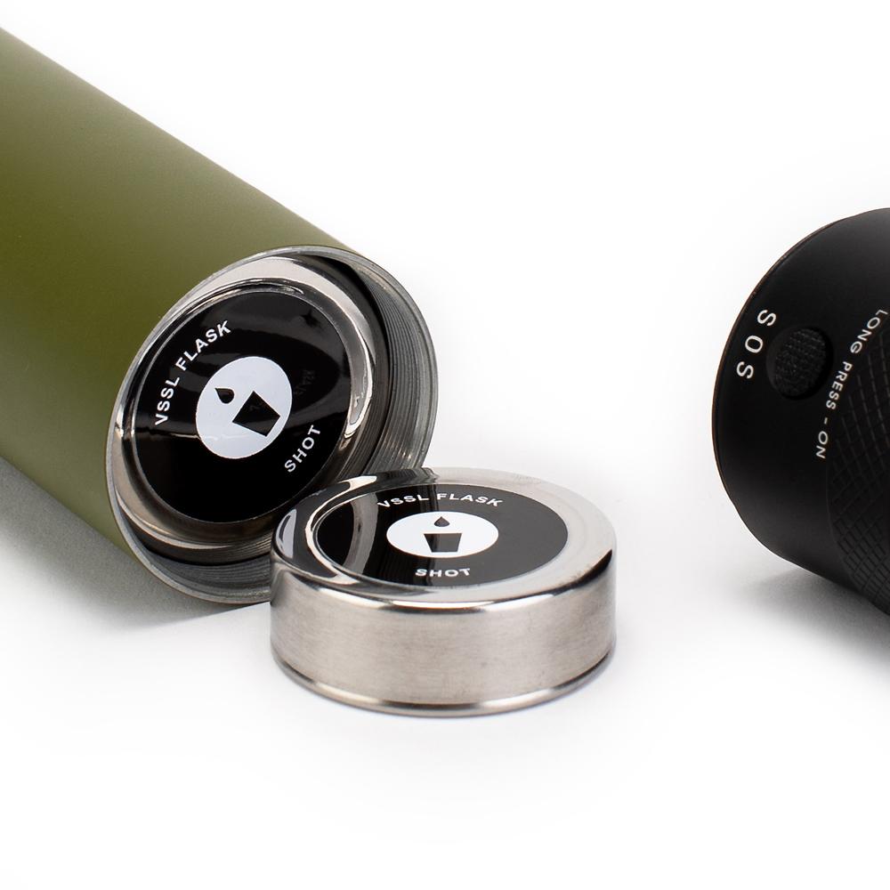 VSSL Gear Flask EDC Survival Kit Green
