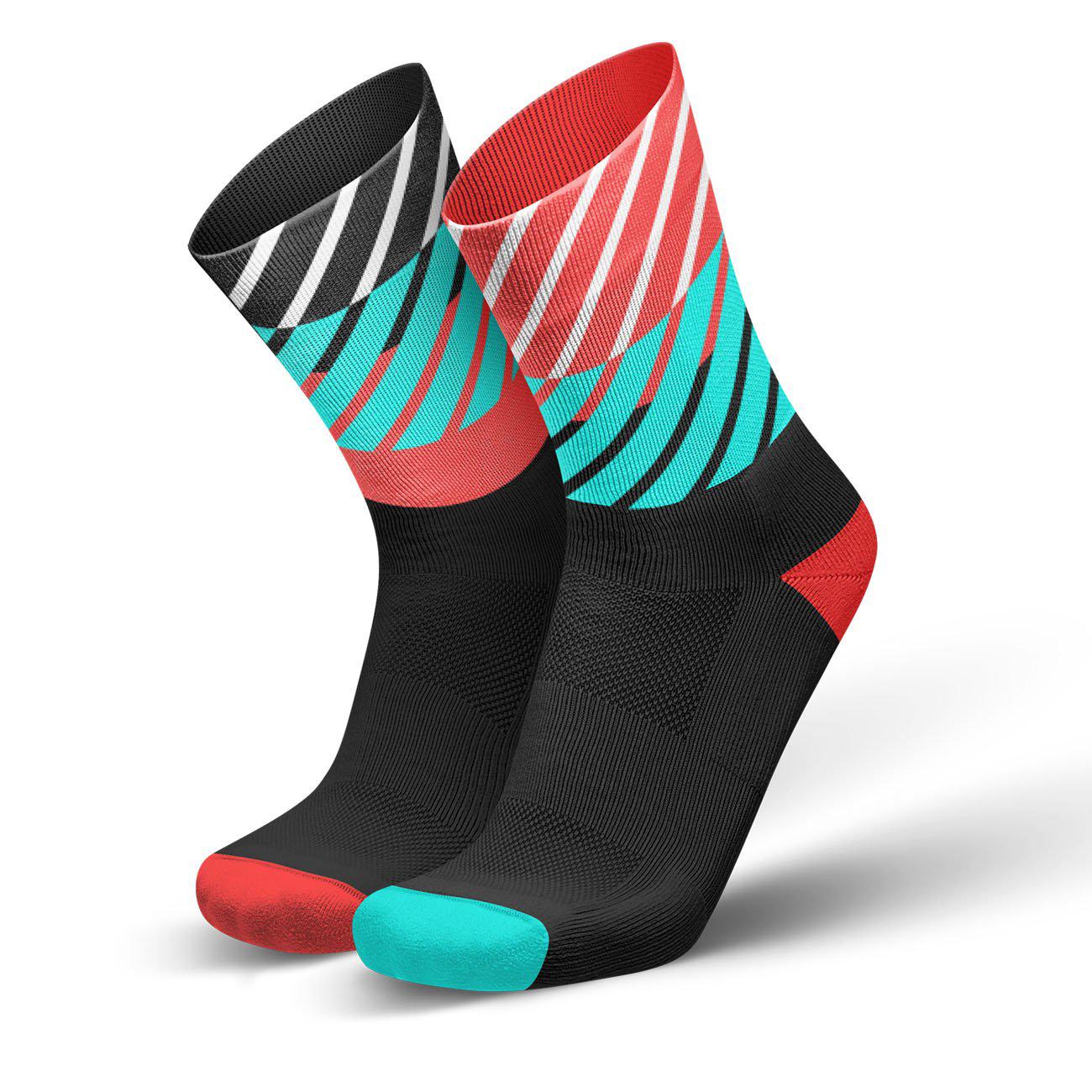 Incylence Diagonals Running Socks Long Black Inferno