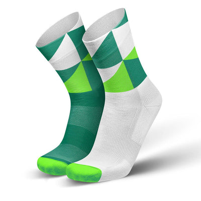 Incylence Polygons Running Socks Long Green