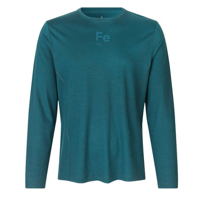 Fe226 Virgin Merino Wool T-Shirt Herren Long Sleeves Darkest Green