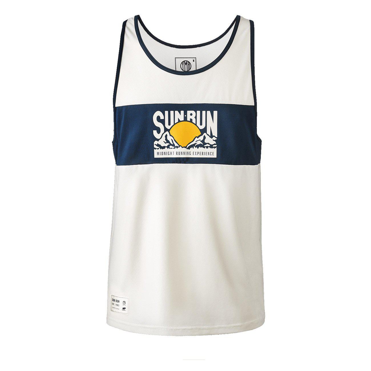 YMR Track Club Sun Run Men's Singlet Limited Edition Off White