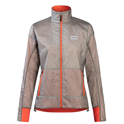 Gore Wear Womens Drive Jacket Damen Lab Gray Fireball