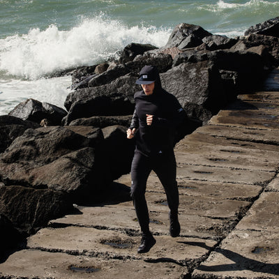 Saysky Hooded Pace Fleece Black Melange