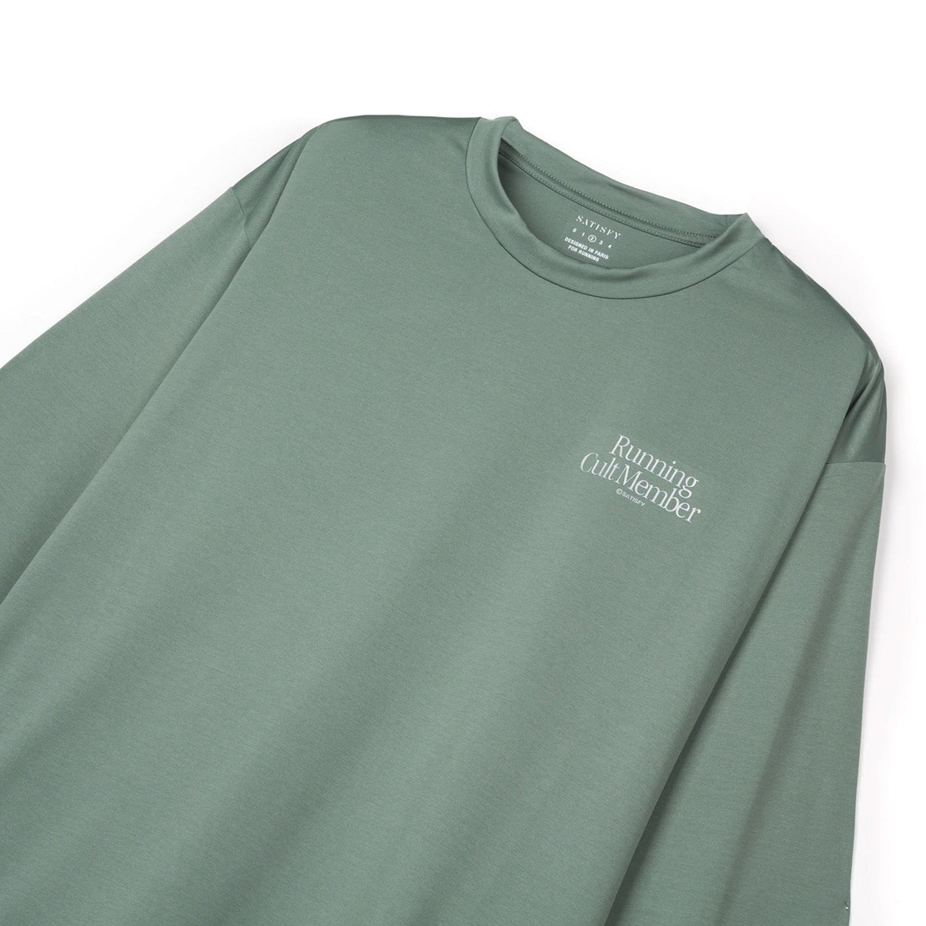 Satisfy Running Auralite Long Tee Sage Green