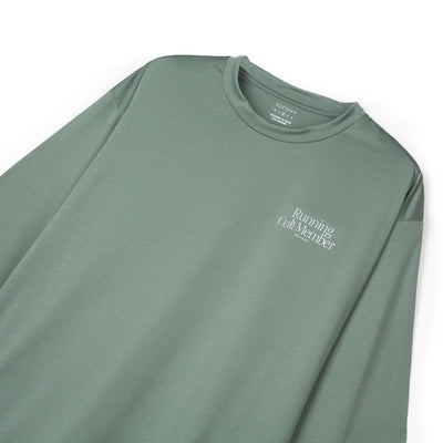 Satisfy Running Auralite Long Tee Sage Green