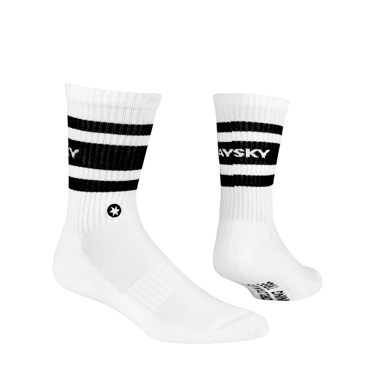 Saysky Workout Crew Socks White