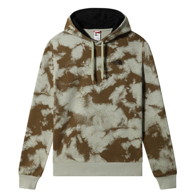 The North Face M Seasonal Drew Peak Pullover Herren Light Military Olive Retro Dye Print