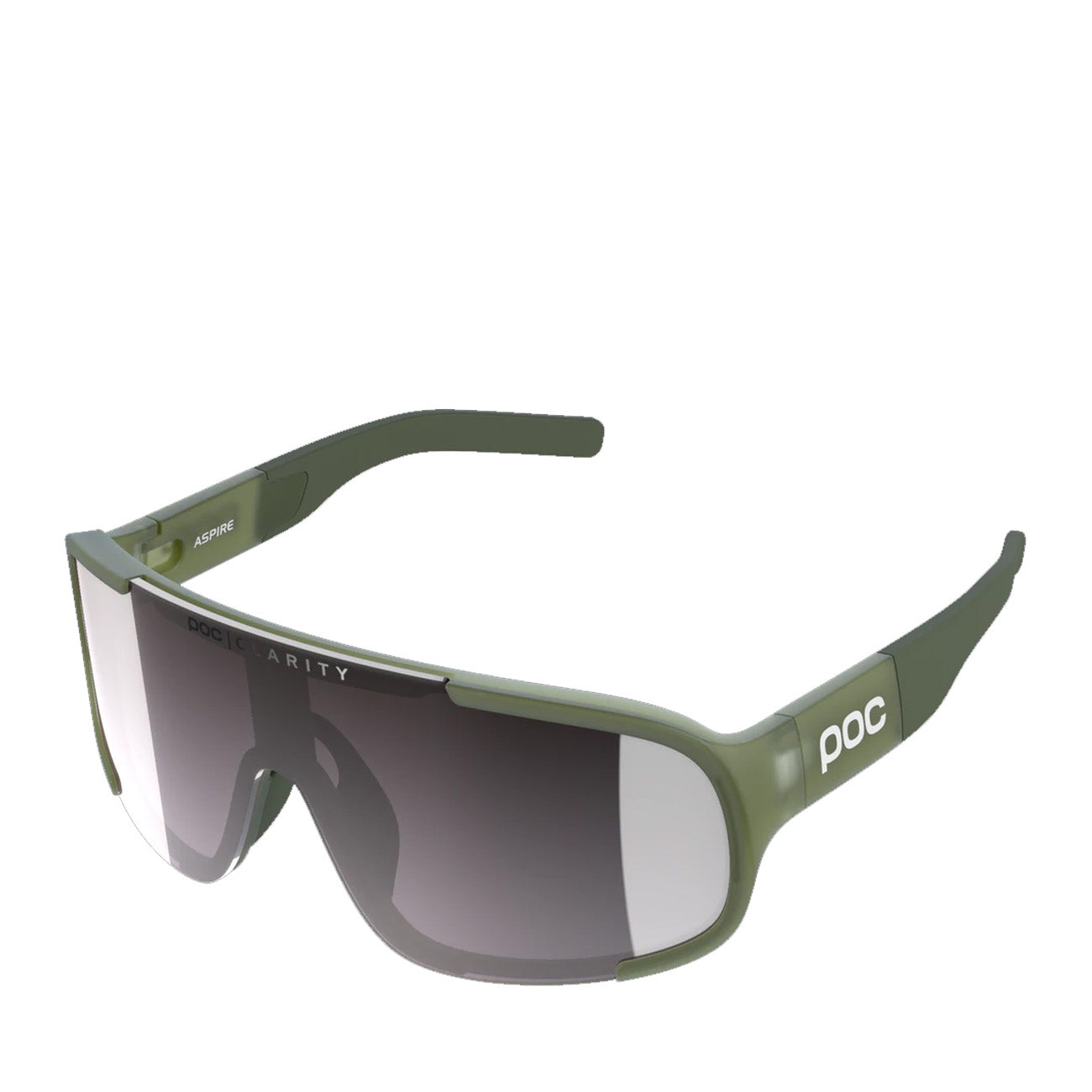 POC Aspire Sunglasses Epidote Green Translucent Violet Silver Mirror