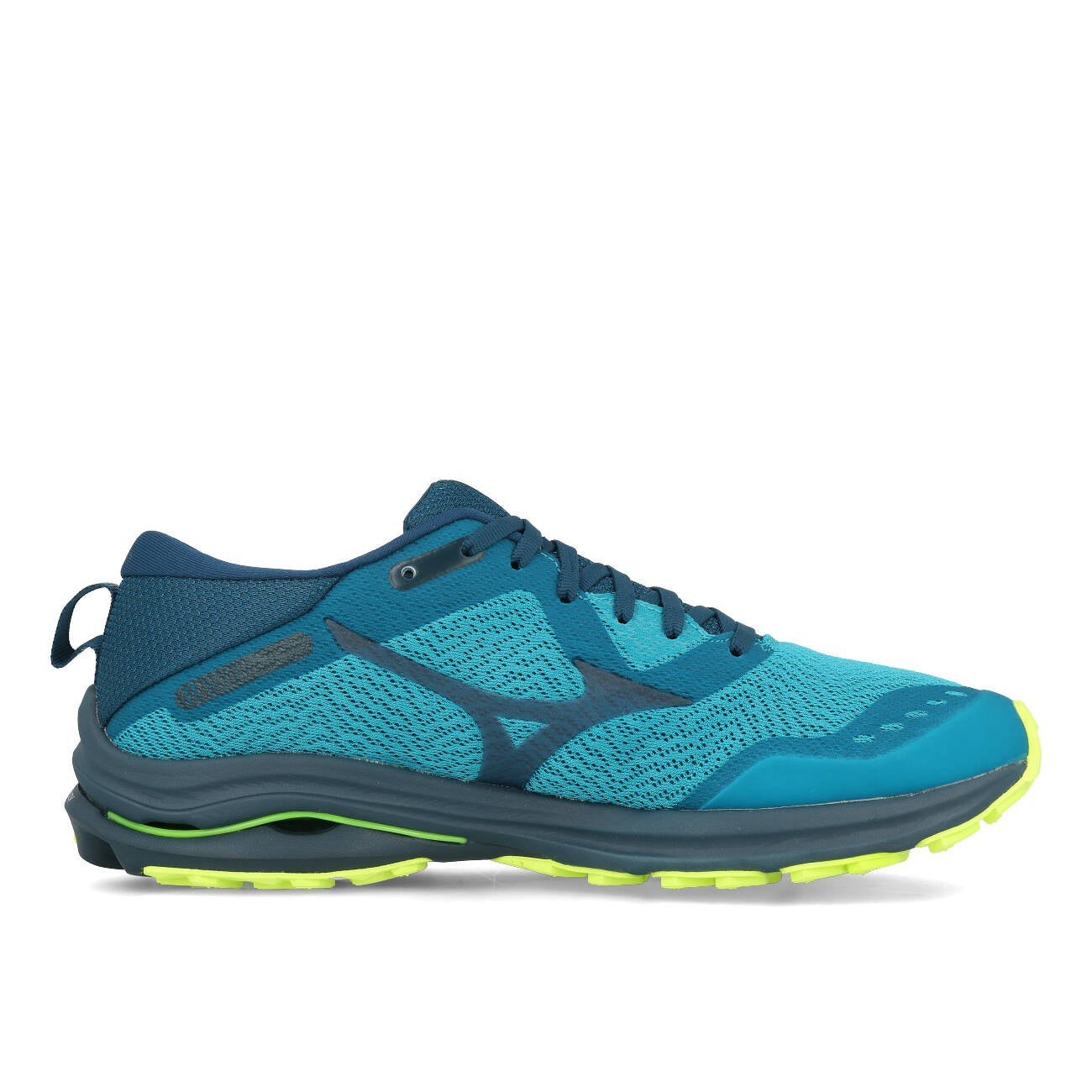 Mizuno Wave Rider TT Herren Algiers Blue Gibraltar Sea Neo Lime