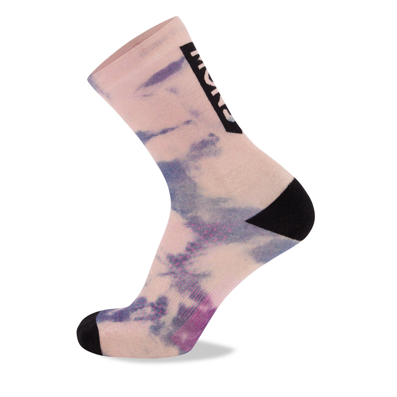 Mons Royale Atlas Crew Sock Digital Denim Tie Dye