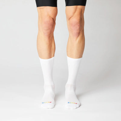 Fingerscrossed Road Socks Rolling Harmony White