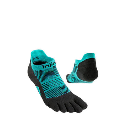 Injinji Womens Specific Run Lightweight No Show Socks Jewel