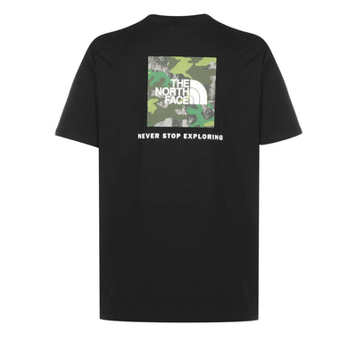 The North Face M S/S Redbox Tee Herren TNF Black Tea Green TNF Camo Print