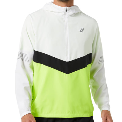 Asics Lite Show Jacket Herren Brilliant White Hazard Green