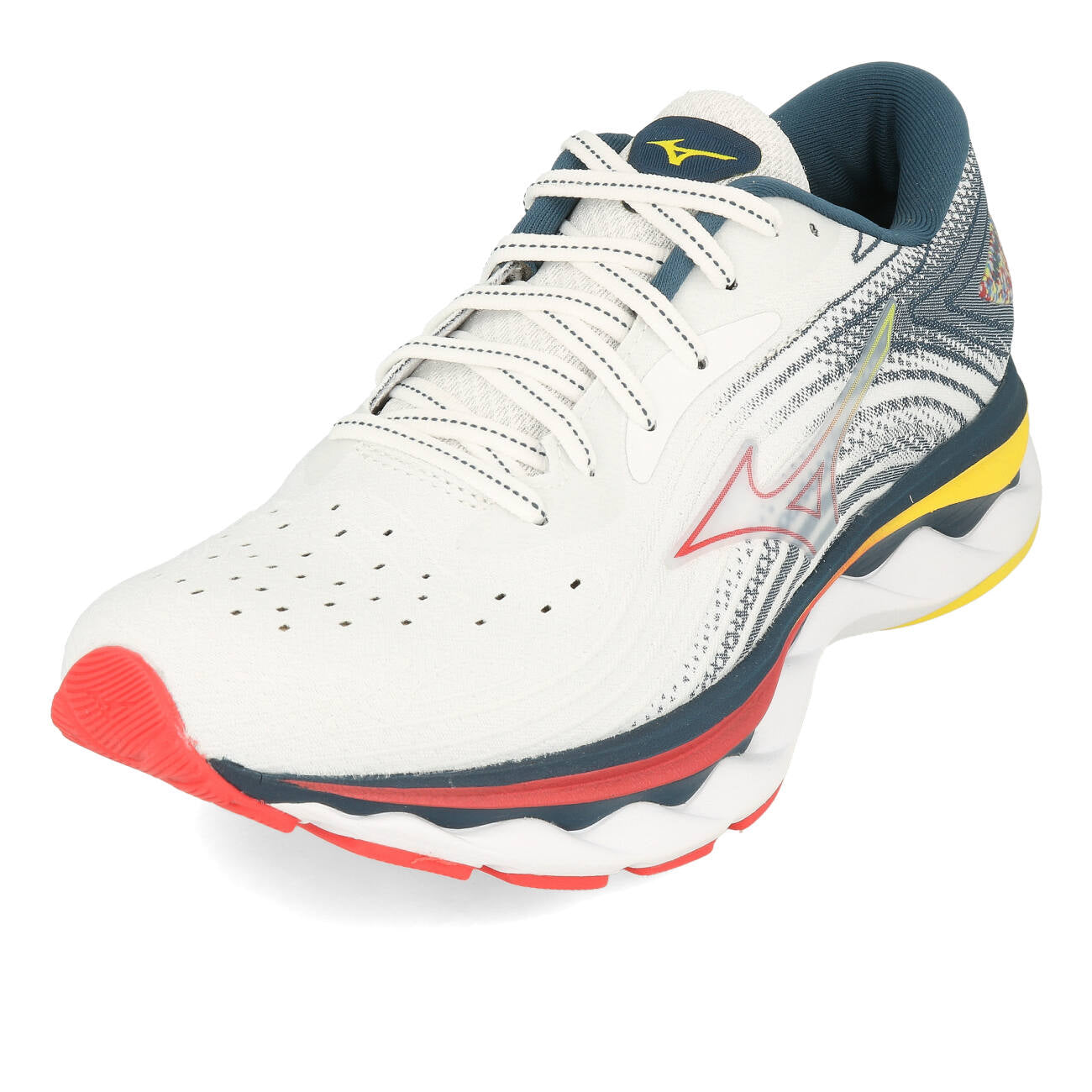 Mizuno Wave Sky 6 Damen White Hibiscus Buttercup