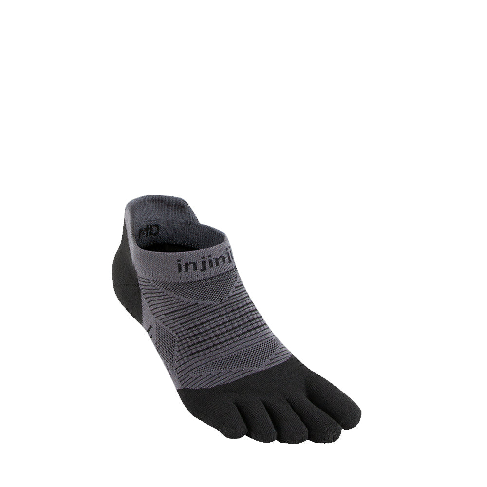 Injinji Run Lightweight No Show Socks Black