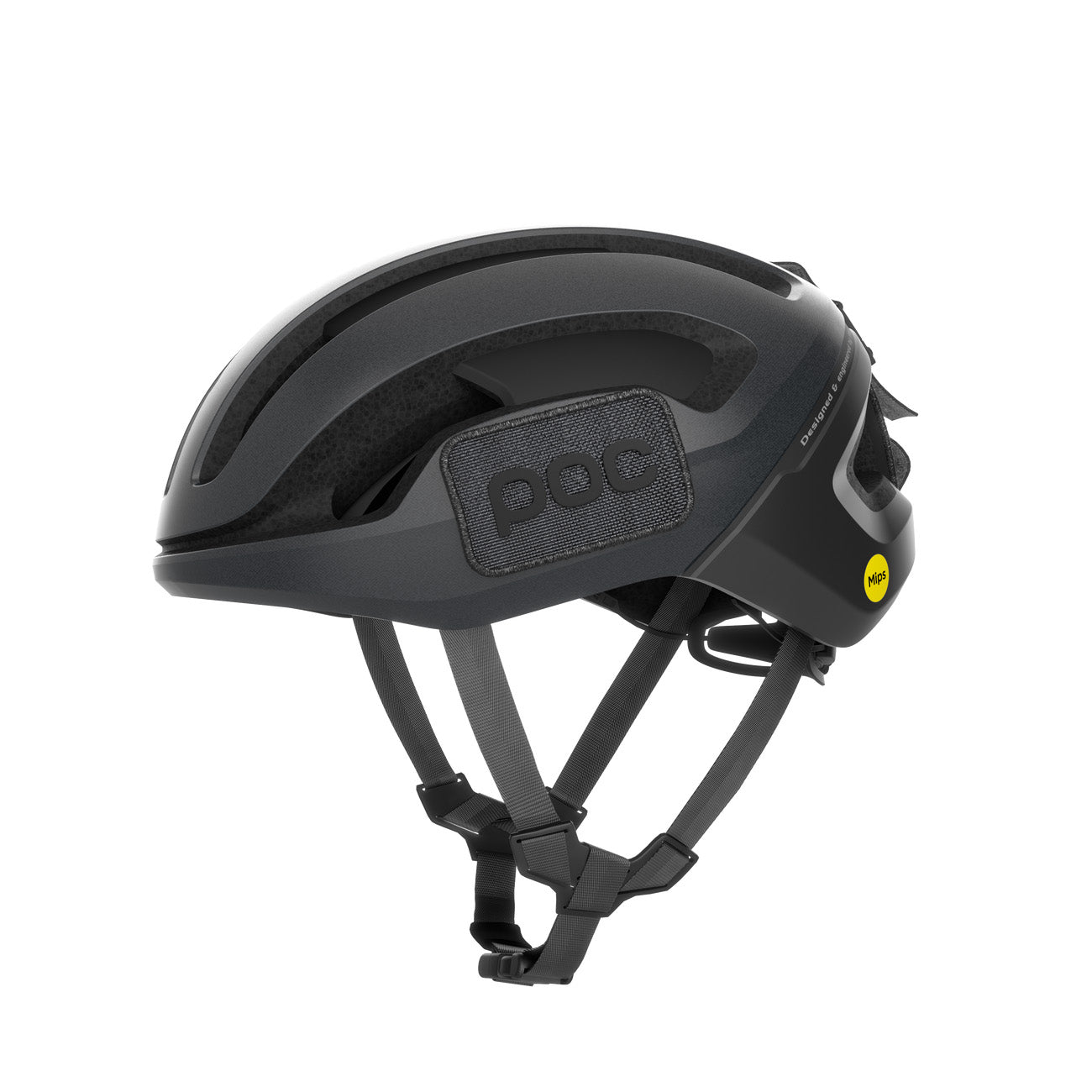 POC Omne Ultra MIPS Rennradhelm Uranium Black Matt