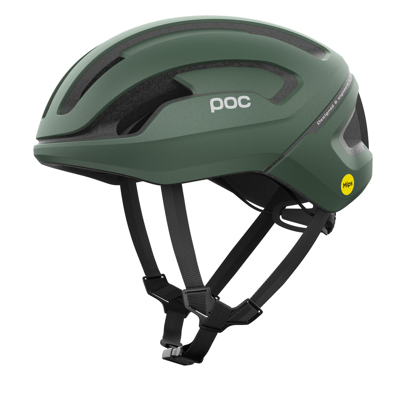 POC Omne Air MIPS Fahrrad Helm Epidote Green Metallic Matt