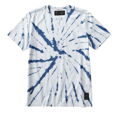 Roark Run Amok Mathis Tie Dye Pocket SS Tee Navy