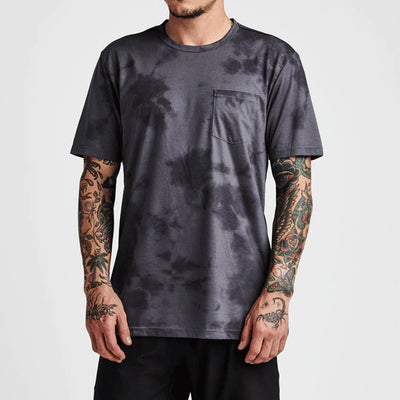 Roark Run Amok Mathis Tie Dye SS Tee Herren Grey