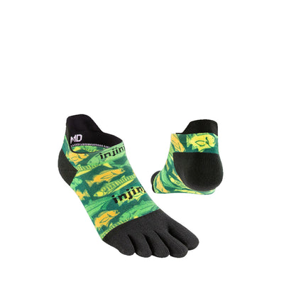 Injinji Spectrum Run Lightweight No Show Socks Deep Sea