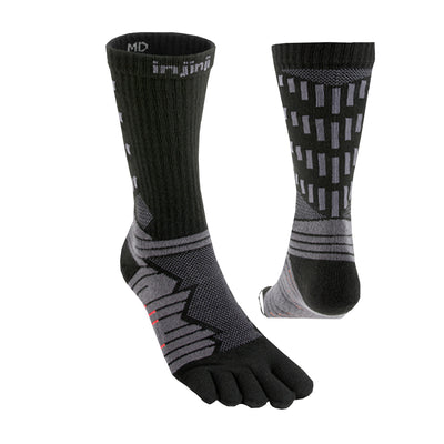 Injinji Ultra Run Crew Socks Obsidian