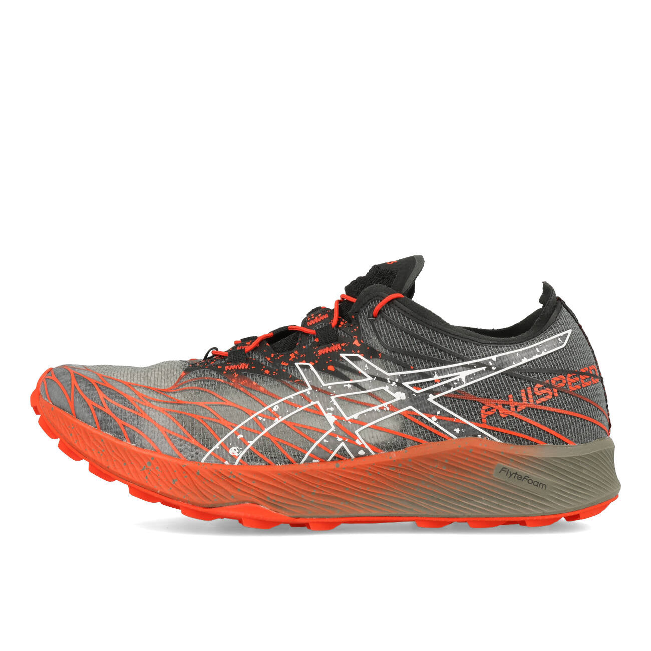 Asics Fujispeed Herren Black Cherry Tomato