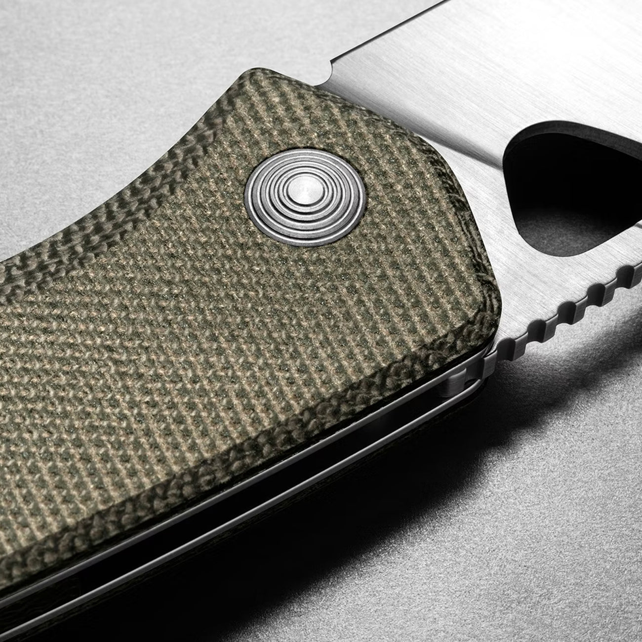 The James Brand The Folsom Taschenmesser OD Green Stainless Micarta