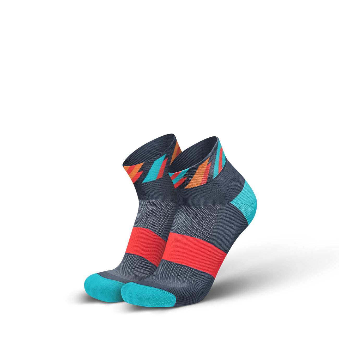 Incylence Running Dashes Short Socks Grey Cyan