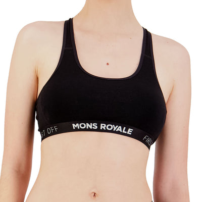 Mons Royale Sierra Sports Bra Damen Black