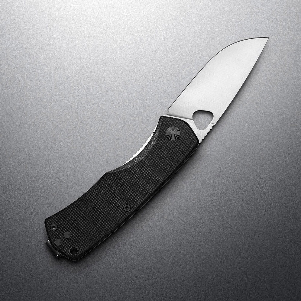 The James Brand The Folsom Taschenmesser Black Stainless Micarta Straight