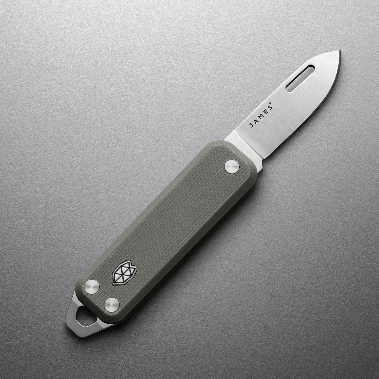 The James Brand The Elko Taschenmesser Primer Gray Stainless G10