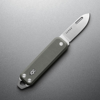The James Brand The Elko Taschenmesser Primer Gray Stainless G10